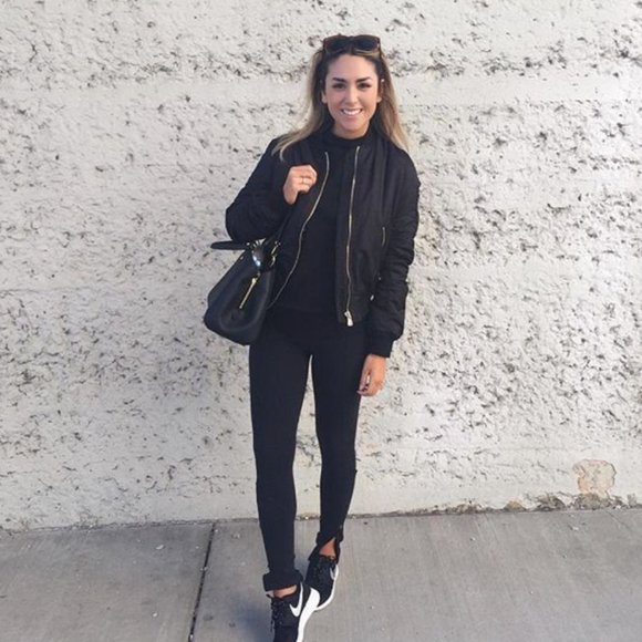 Lowrys Farm Matte Black Cropped Bomber Jacket - S XS - Picture 9 of 10